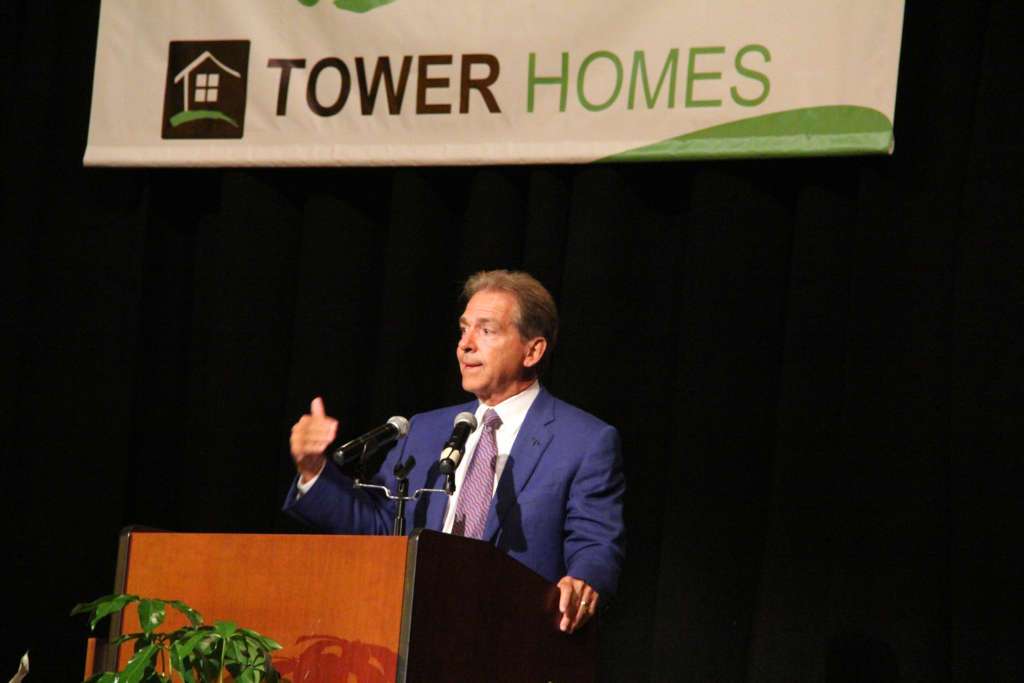 Nick Saban in Irondale sponsored by Tower Homes